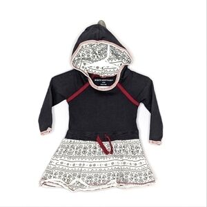 Burt's Bees Hooded Long Sleeve Dress 3-6m
